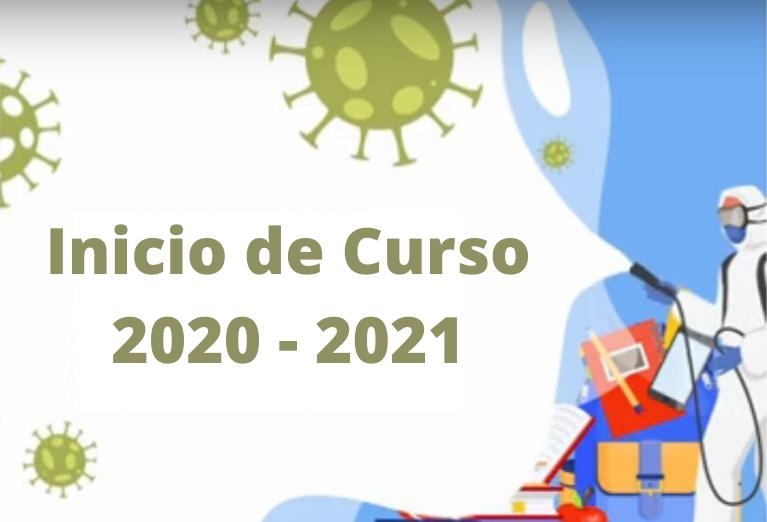FECHAS Y HORAS INICIO DE CURSO 2020-21